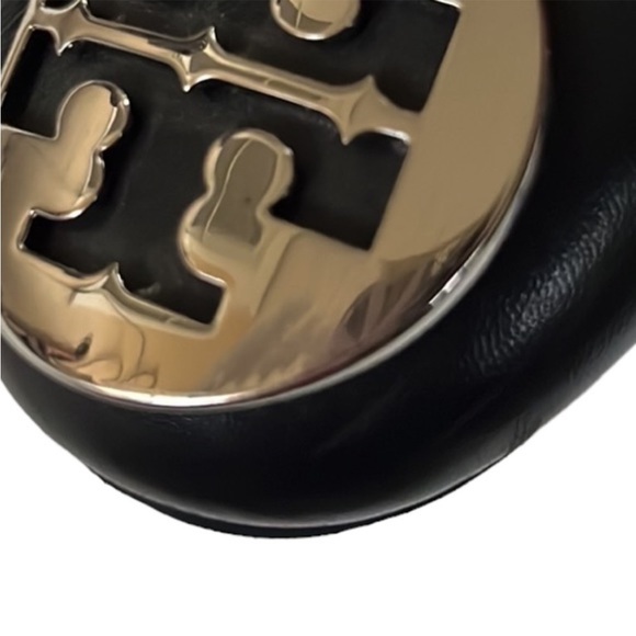 Tory Burch Black Leather Ballet Flats Size 4 EUC - Picture 10 of 10